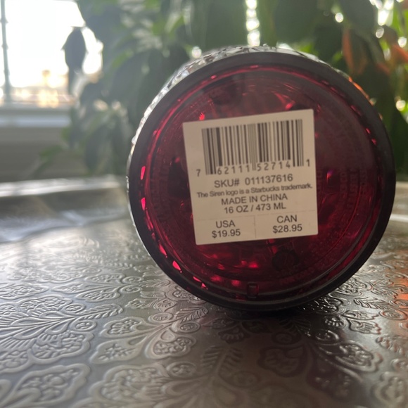 STARBUCKS 2022 SANGRIA RED 16 oz Jeweled Tumbler - Picture 4 of 4